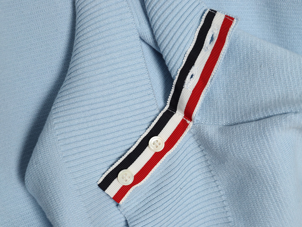 Thom Browne Double Sleeve Web Band Crew Neck Sweater TSK1