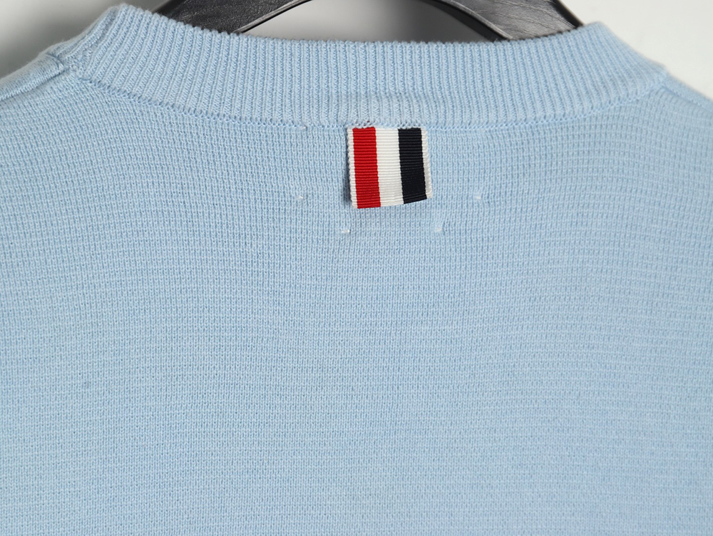 Thom Browne Double Sleeve Web Band Crew Neck Sweater TSK1