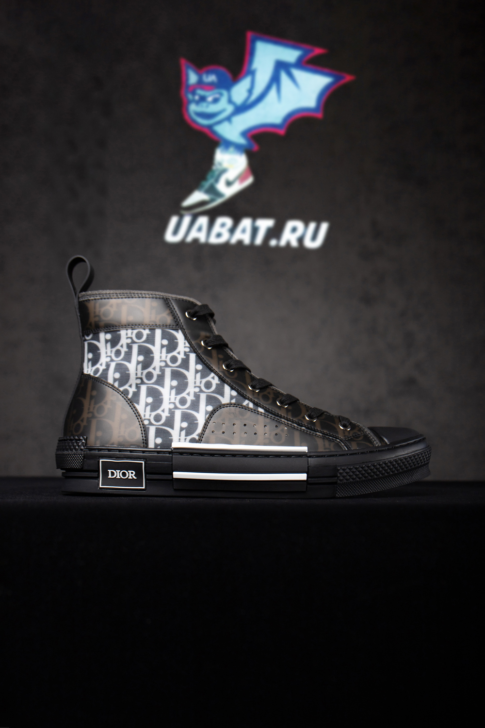 Dior B23 High Top Canvas Oblique Black