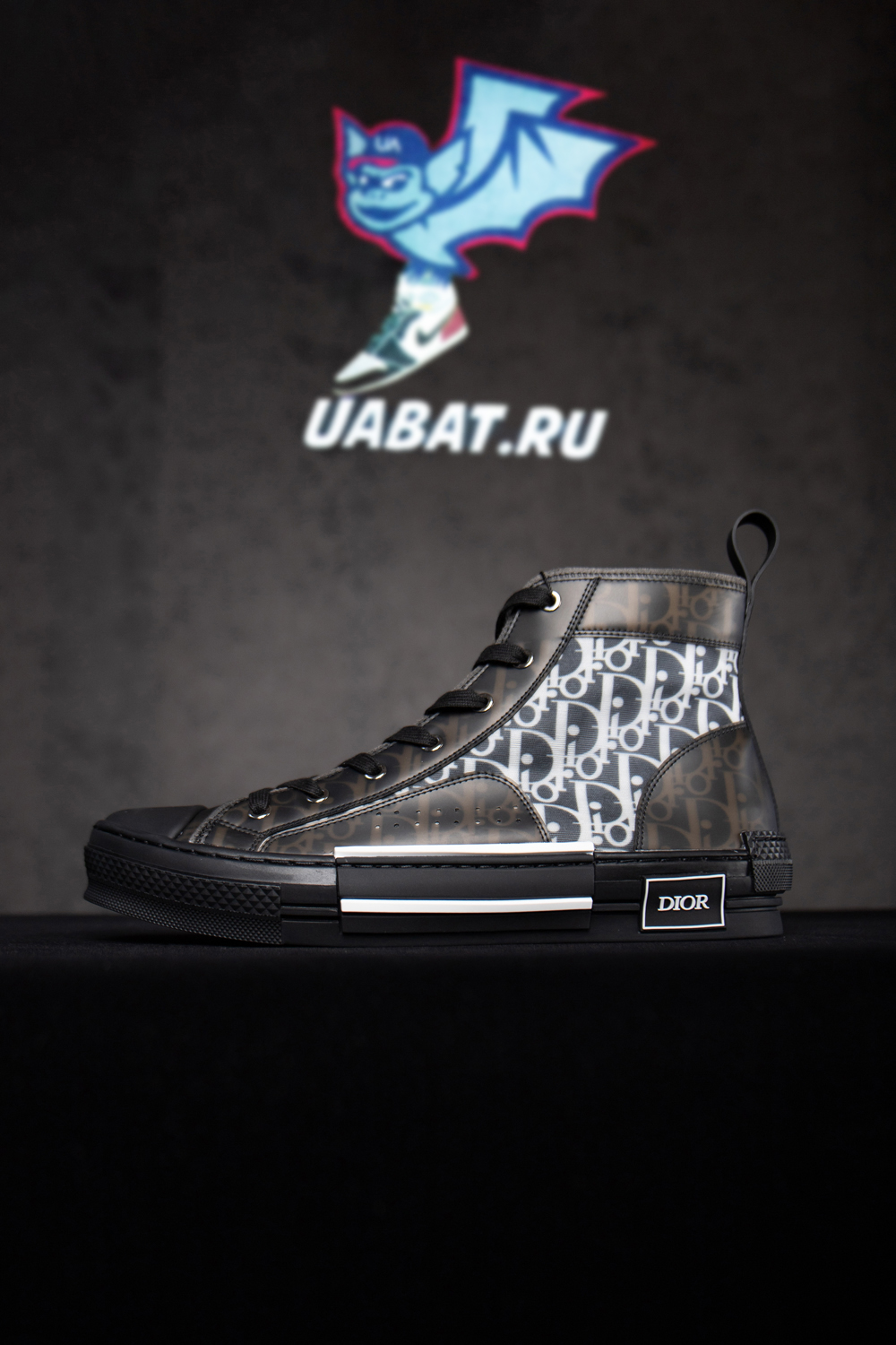 Dior B23 High Top Canvas Oblique Black