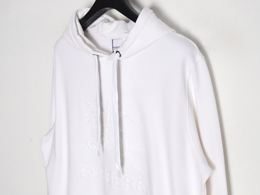 Burberry Towel Embroidered War Horse Hooded Sweatshirt