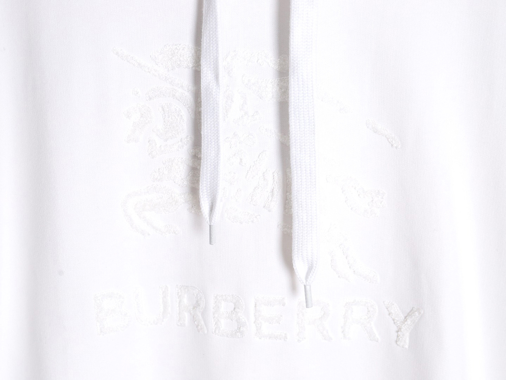 Burberry Towel Embroidered War Horse Hooded Sweatshirt