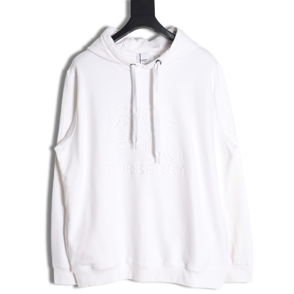 Burberry Towel Embroidered War Horse Hooded Sweatshirt