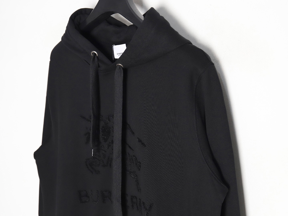 Burberry Towel Embroidered War Horse Hooded Sweatshirt TSK2