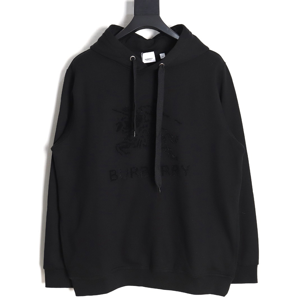 Burberry Towel Embroidered War Horse Hooded Sweatshirt TSK2