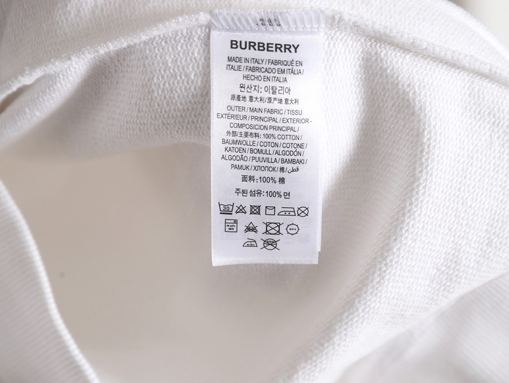 Burberry embroidered teddy bear hooded sweatshirt
