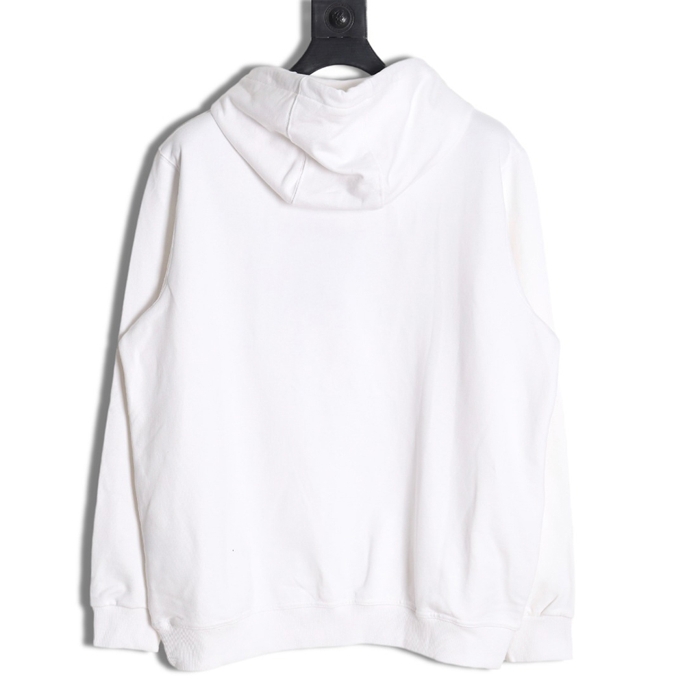 Burberry embroidered teddy bear hooded sweatshirt