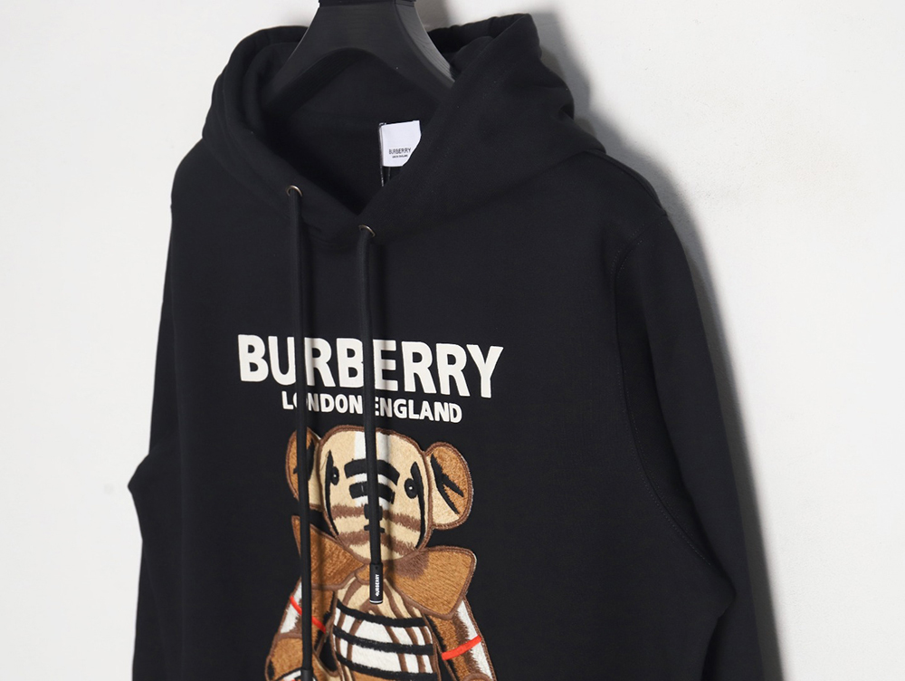 Burberry embroidered teddy bear hooded sweatshirt TSK1