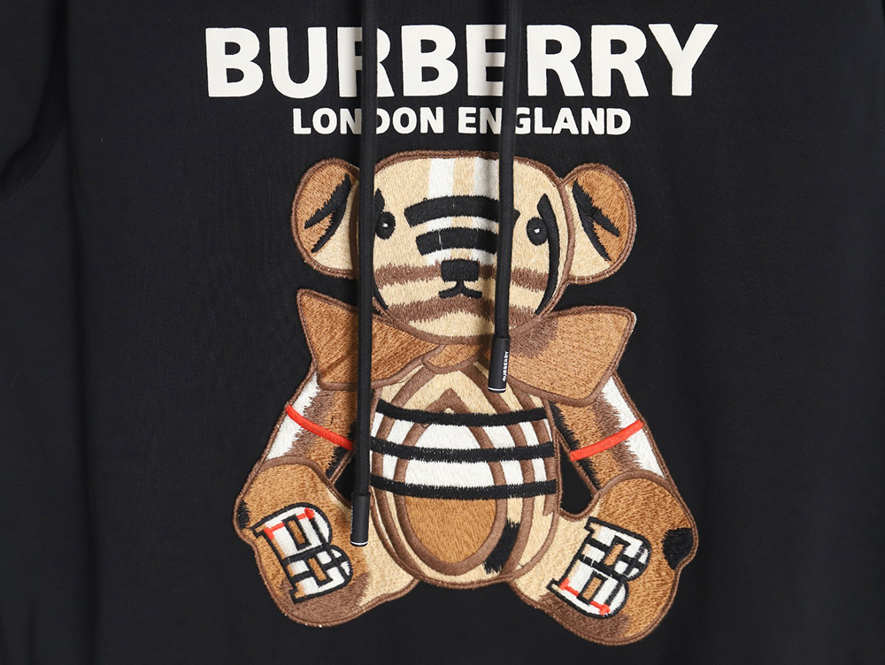 Burberry embroidered teddy bear hooded sweatshirt TSK1