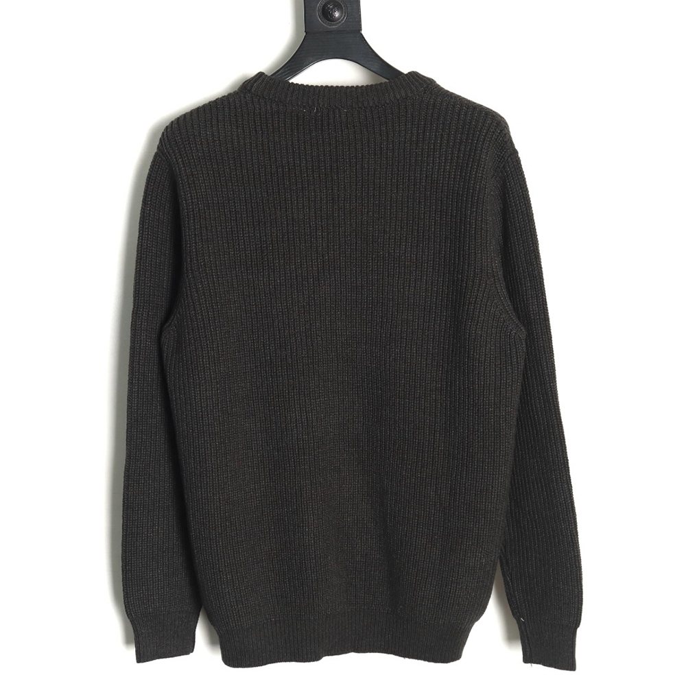 Burberry Vintage color block logo intarsia knit sweater