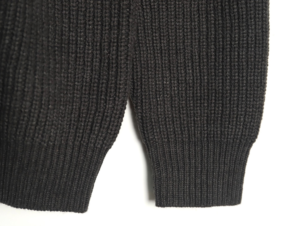 Burberry Vintage color block logo intarsia knit sweater