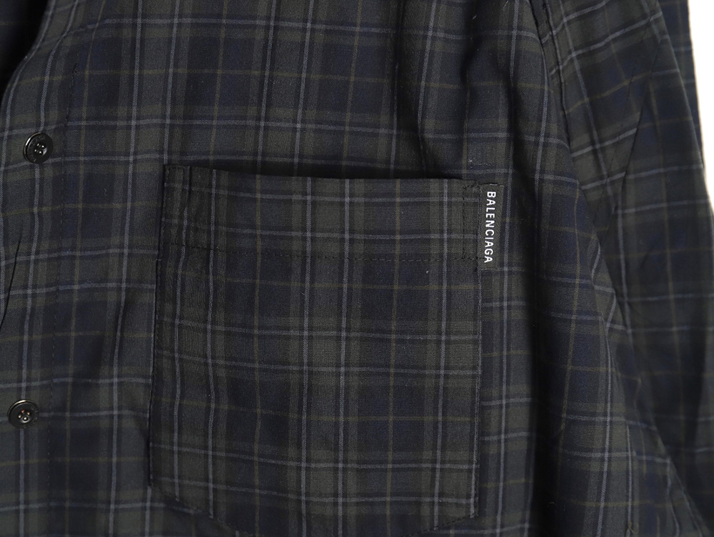 Balenciaga Oversized Deconstructed Two-Piece Shirt Jacket