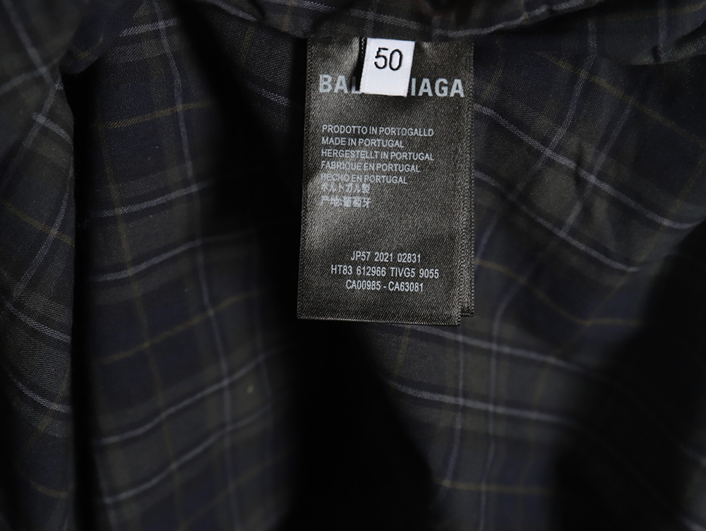 Balenciaga Oversized Deconstructed Two-Piece Shirt Jacket