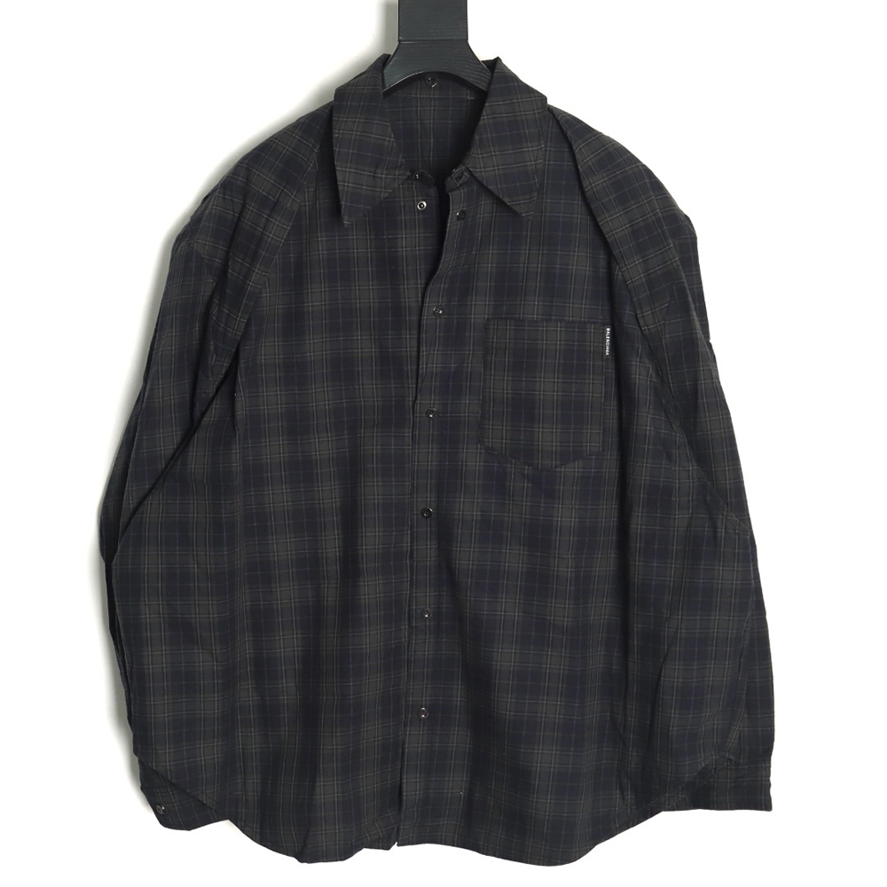 Balenciaga Oversized Deconstructed Two-Piece Shirt Jacket