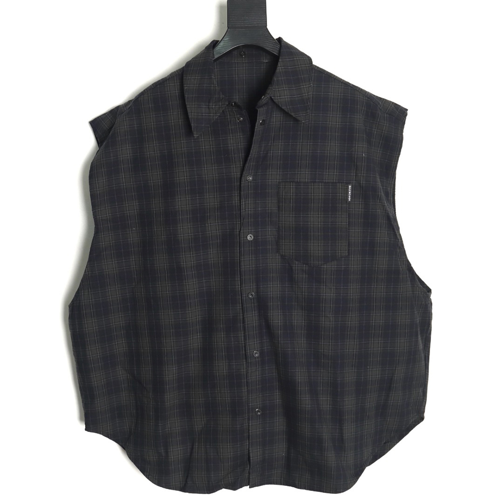 Balenciaga Oversized Deconstructed Two-Piece Shirt Jacket