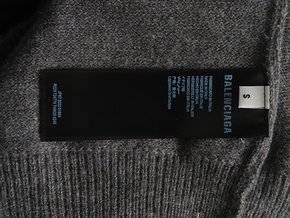 Balenciaga Double B embroidered knitted crewneck sweater