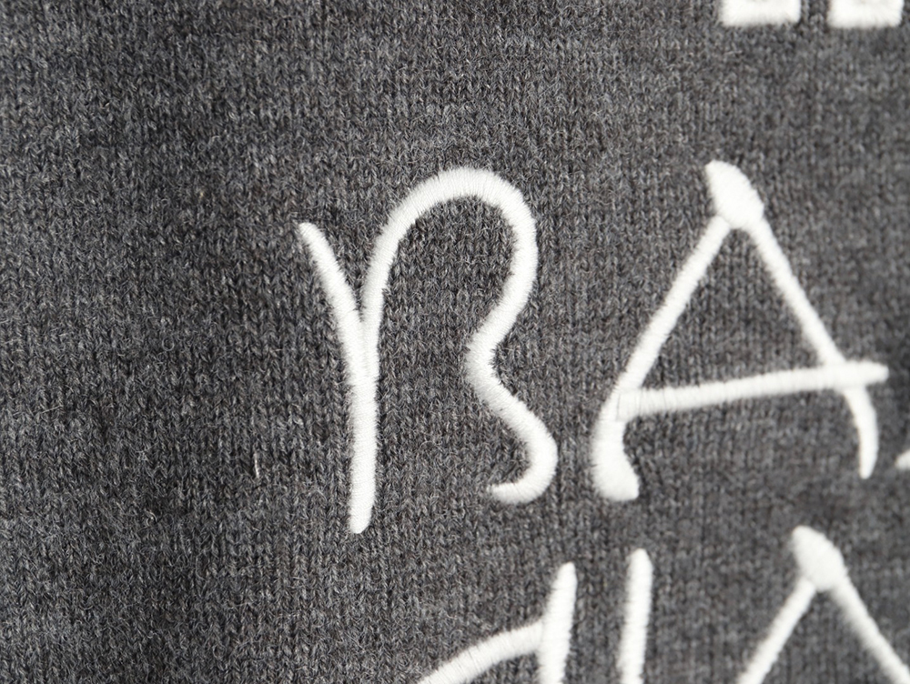 Balenciaga Double B embroidered knitted crewneck sweater