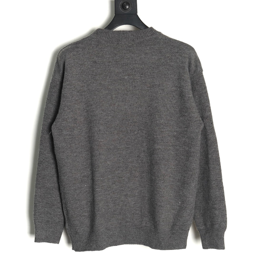 Balenciaga Double B embroidered knitted crewneck sweater