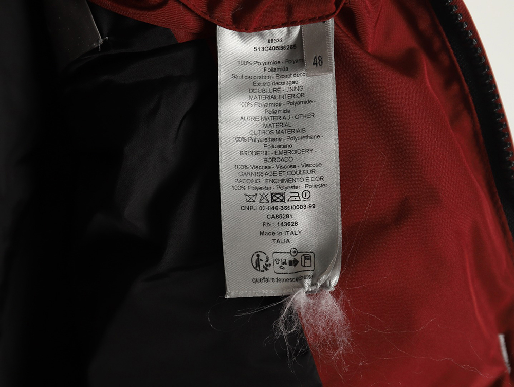 Dior embroidered removable sleeve cotton jacket