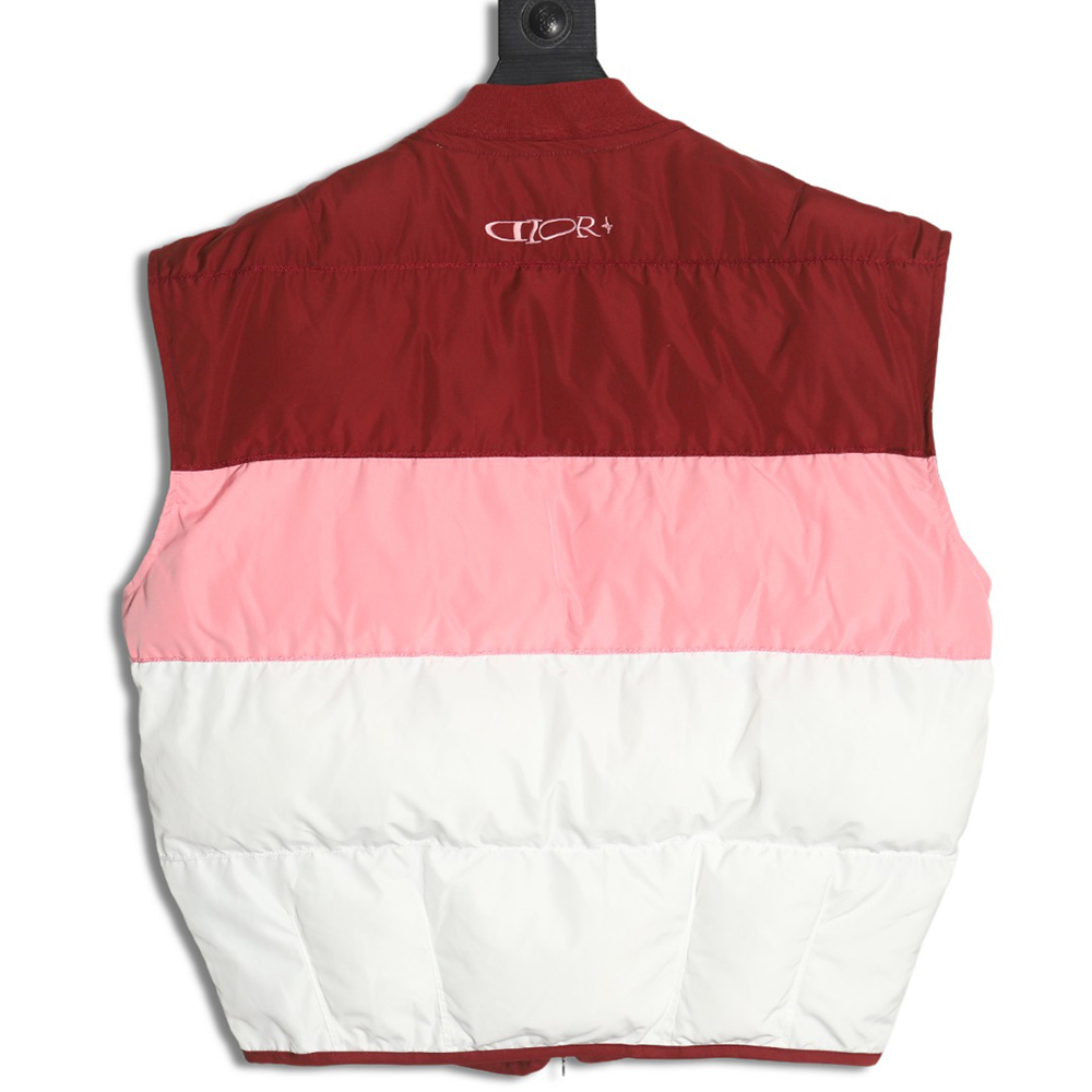 Dior embroidered removable sleeve cotton jacket
