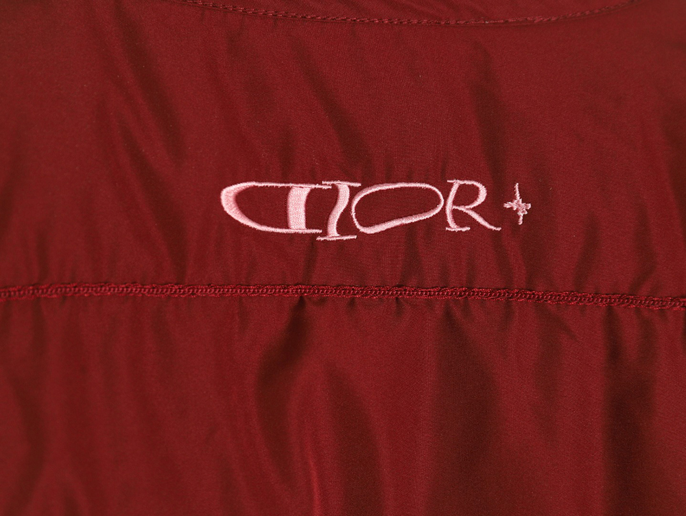 Dior embroidered removable sleeve cotton jacket