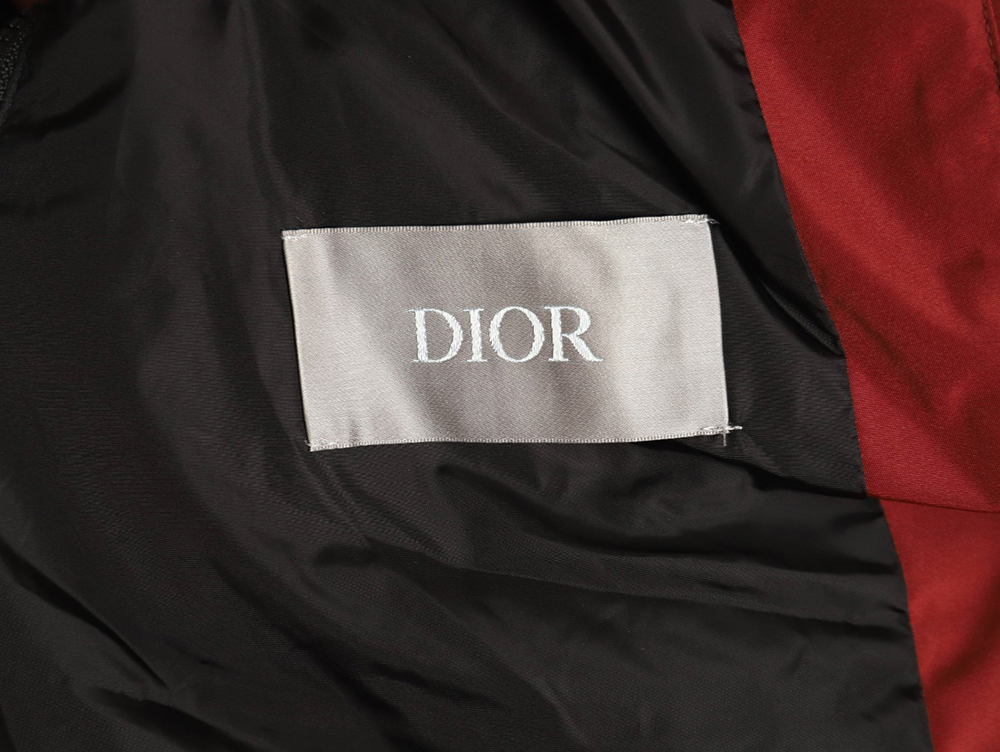 Dior embroidered removable sleeve cotton jacket