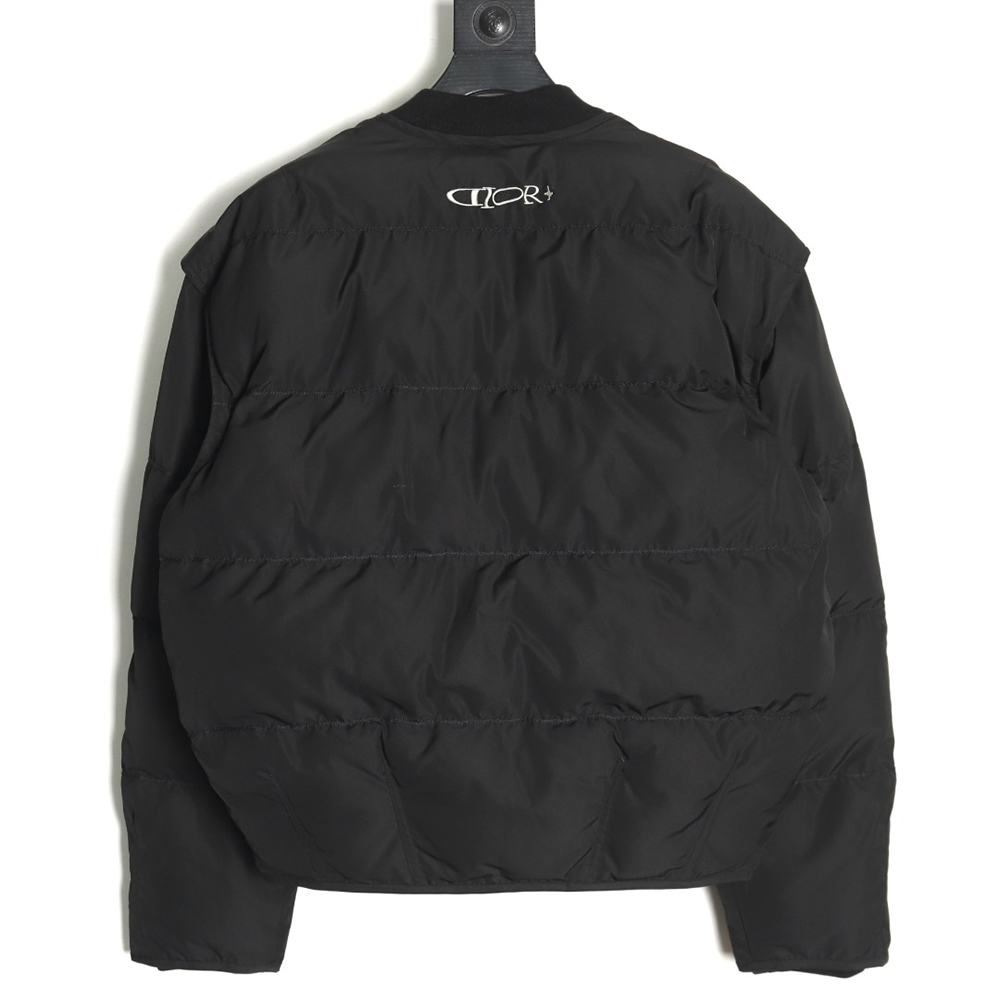 Dior embroidered removable sleeve cotton jacket TSK1