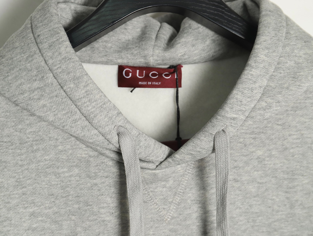 Gucci Grey Web Hooded Sweatshirt