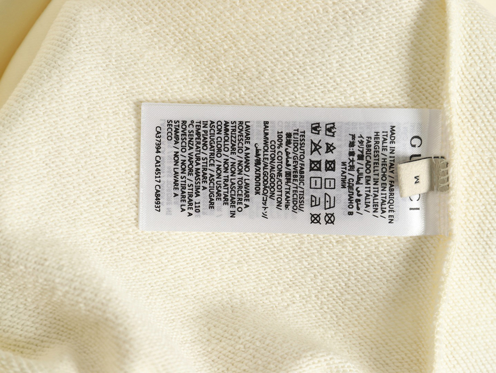 Gucci embroidered Double G letter logo crew neck sweatshirt