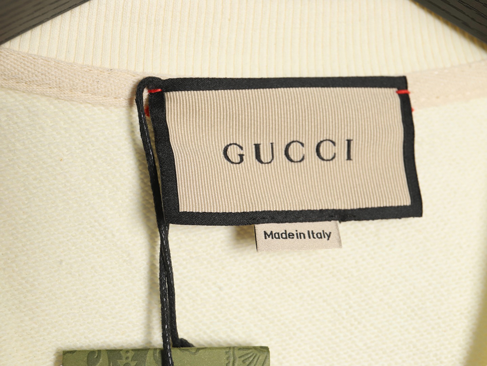 Gucci embroidered Double G letter logo crew neck sweatshirt