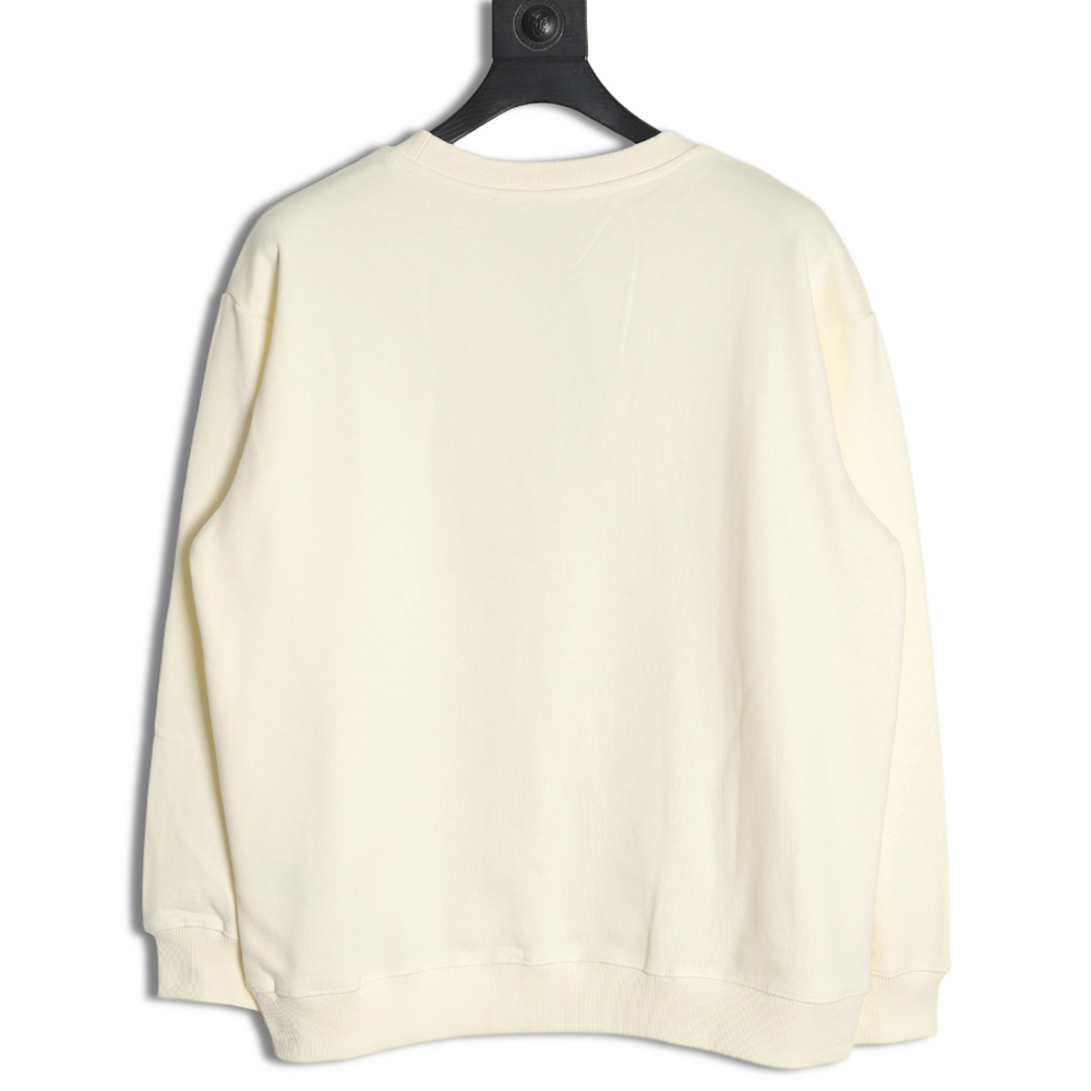 Gucci embroidered Double G letter logo crew neck sweatshirt