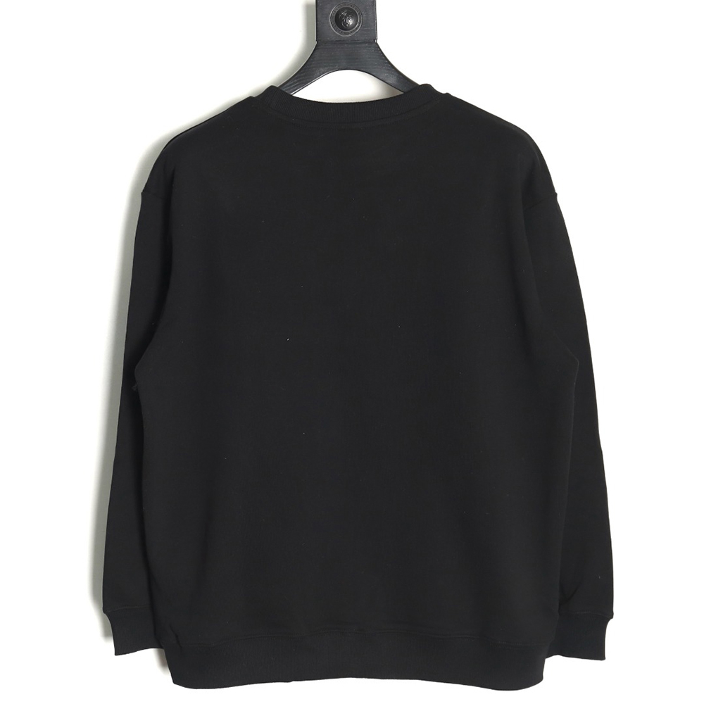 Gucci embroidered Double G letter logo crew neck sweatshirt TSK1