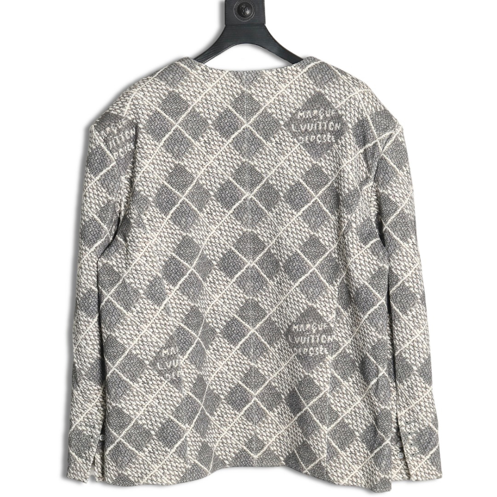 Louis Vuitton rhombus collarless jacket