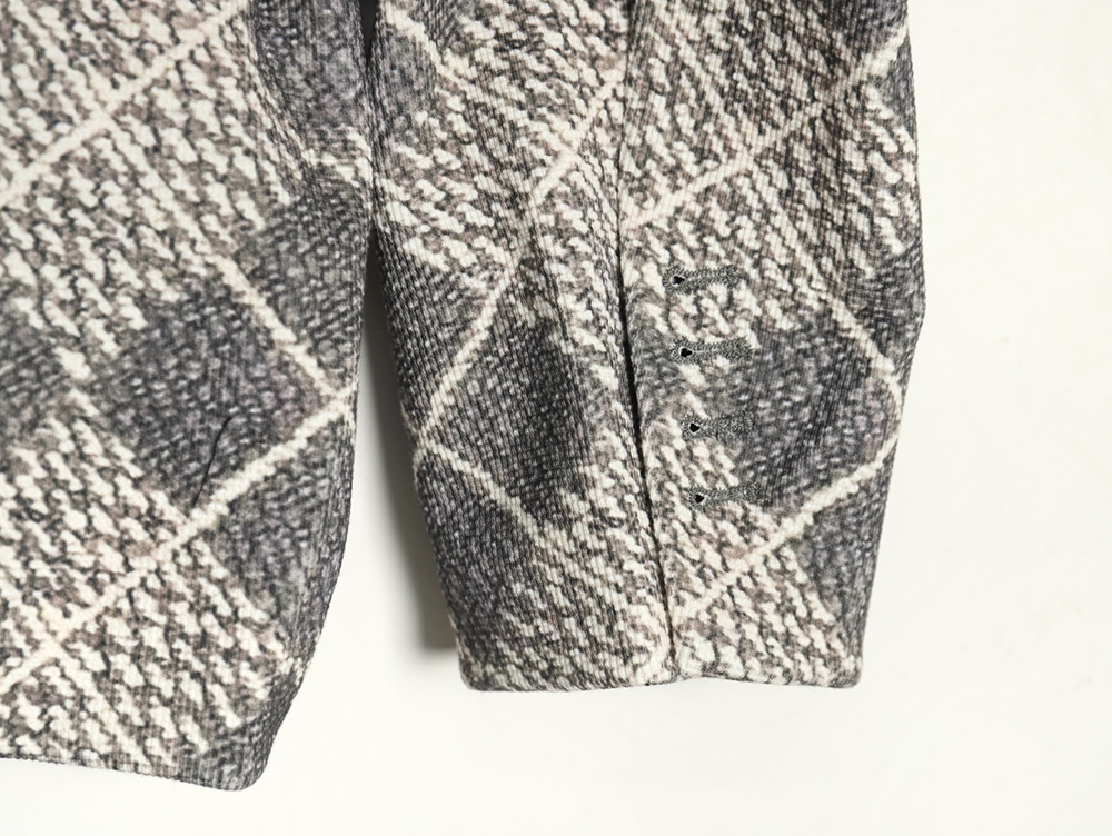 Louis Vuitton rhombus collarless jacket