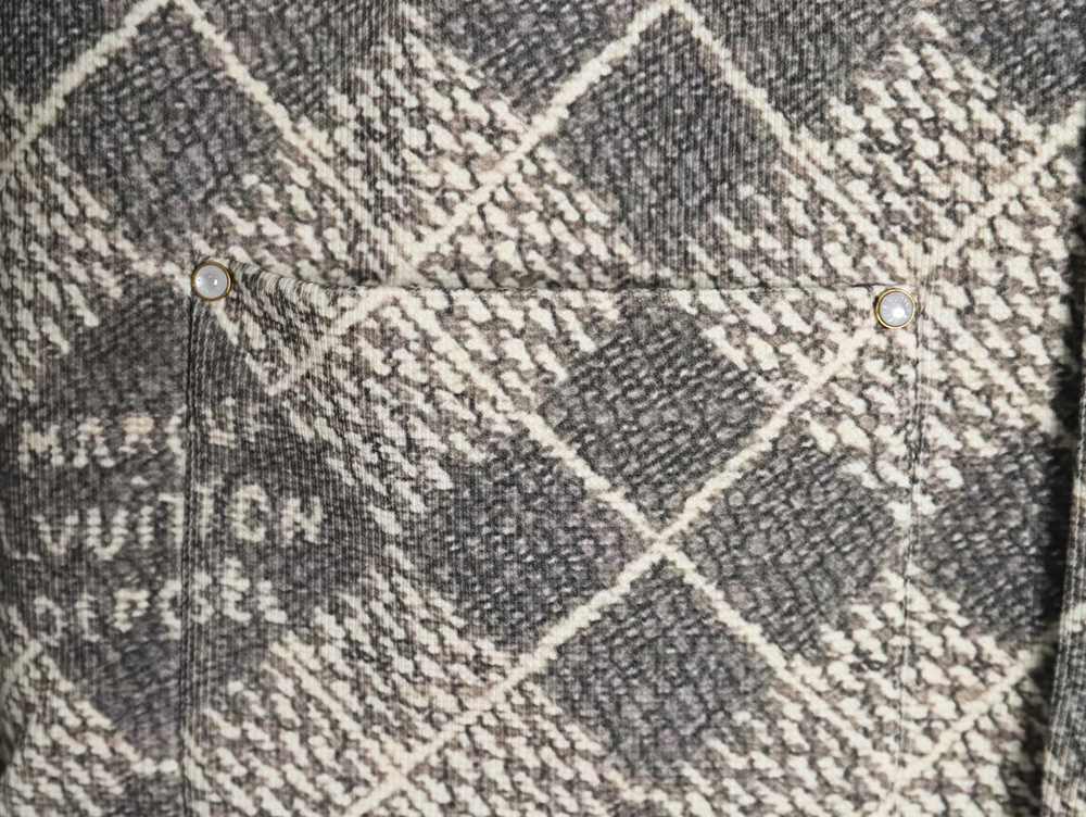 Louis Vuitton rhombus collarless jacket