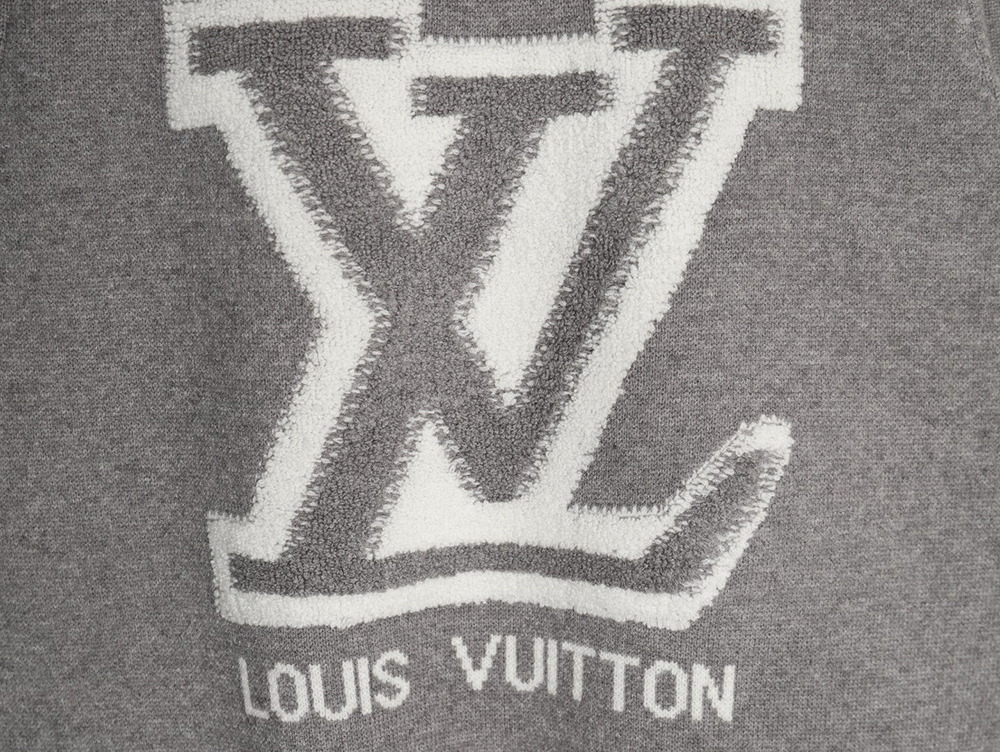 Louis Vuitton flocked logo crewneck sweater