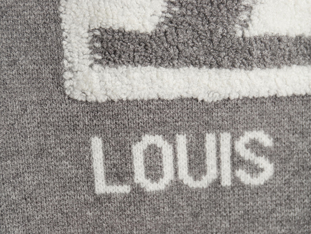 Louis Vuitton flocked logo crewneck sweater