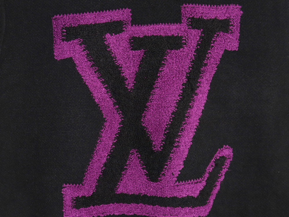 Louis Vuitton flocked logo crewneck sweater TSK1