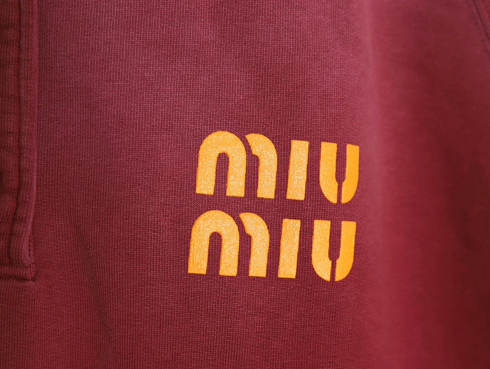 Miu Miu washed gradient print Polo sweatshirt
