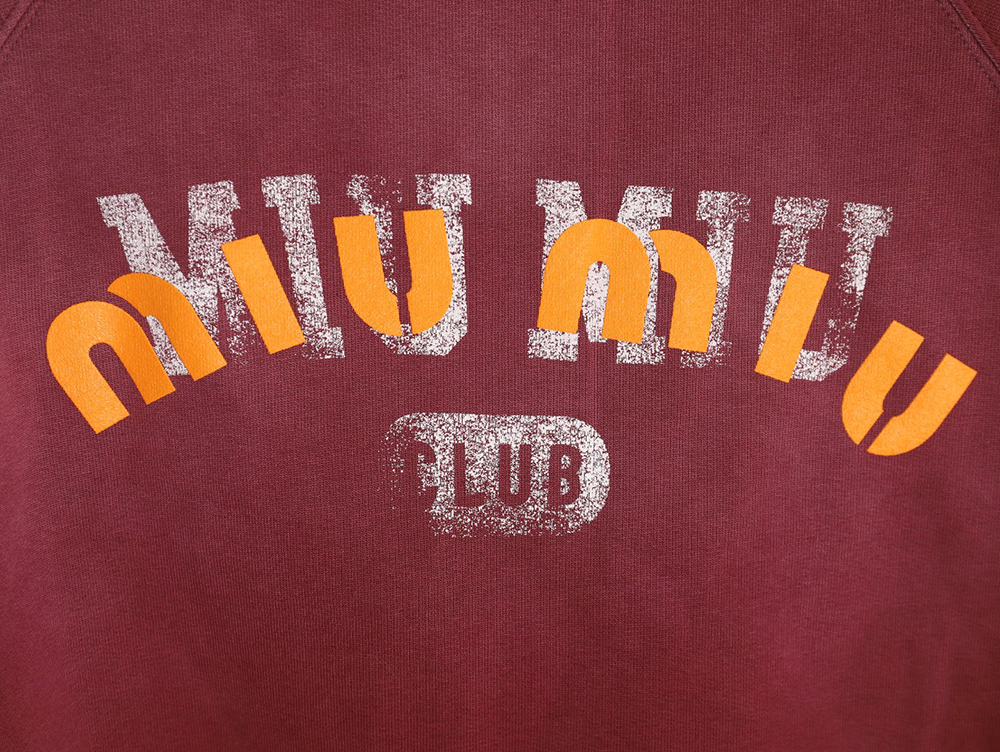 Miu Miu washed gradient print Polo sweatshirt