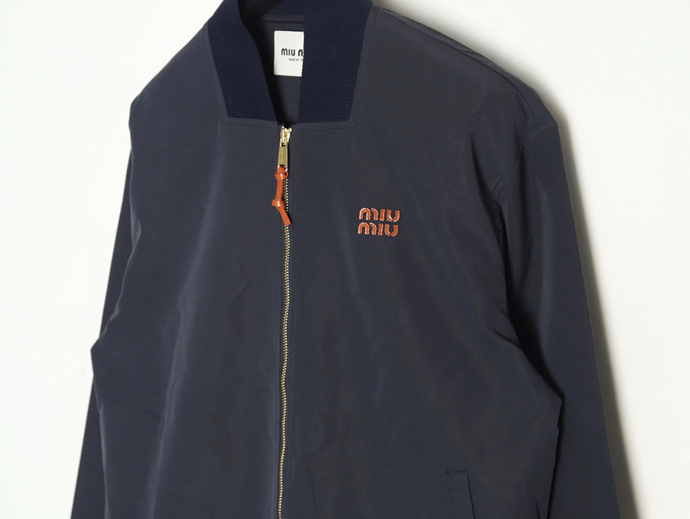 Miu Miu Panama cotton blend bomber jacket
