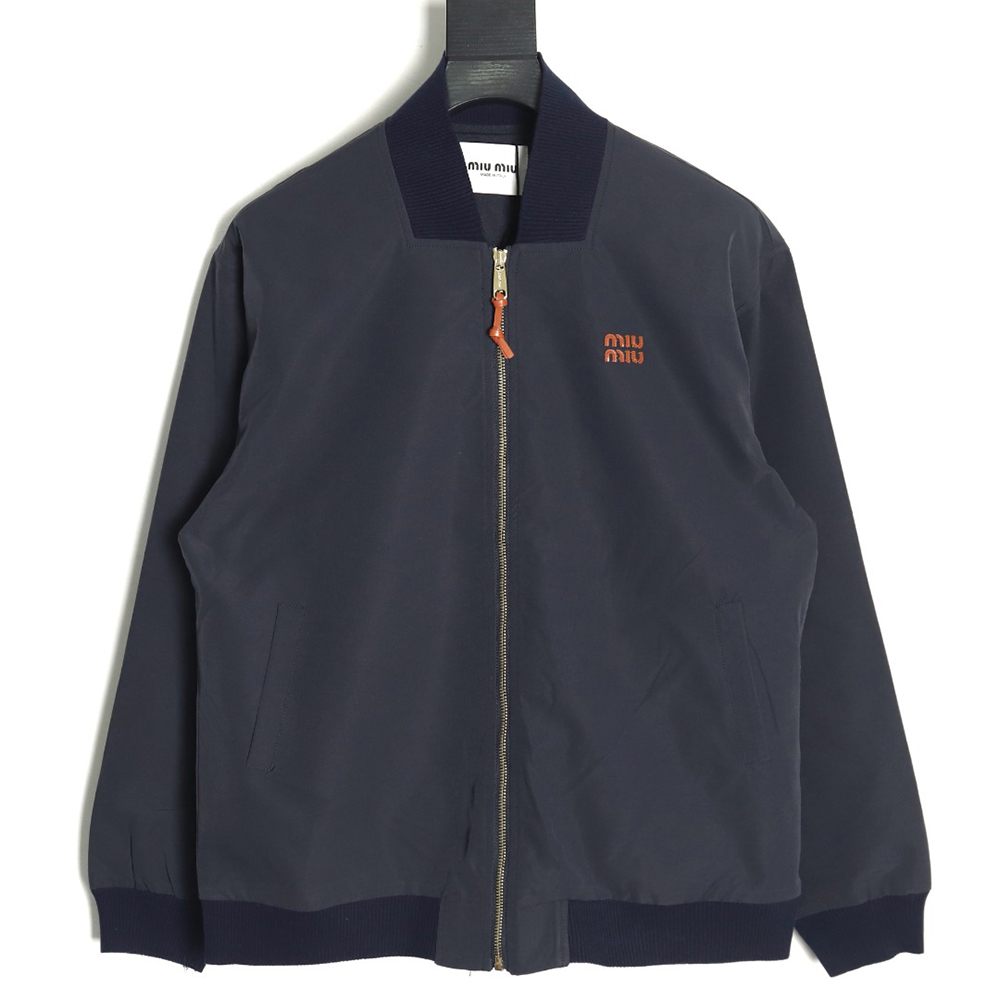Miu Miu Panama cotton blend bomber jacket