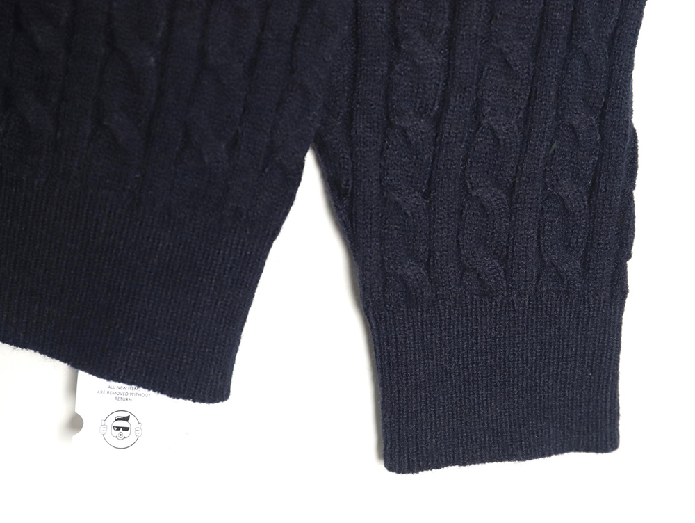 Miu Miu cable cashmere POLO collar sweater