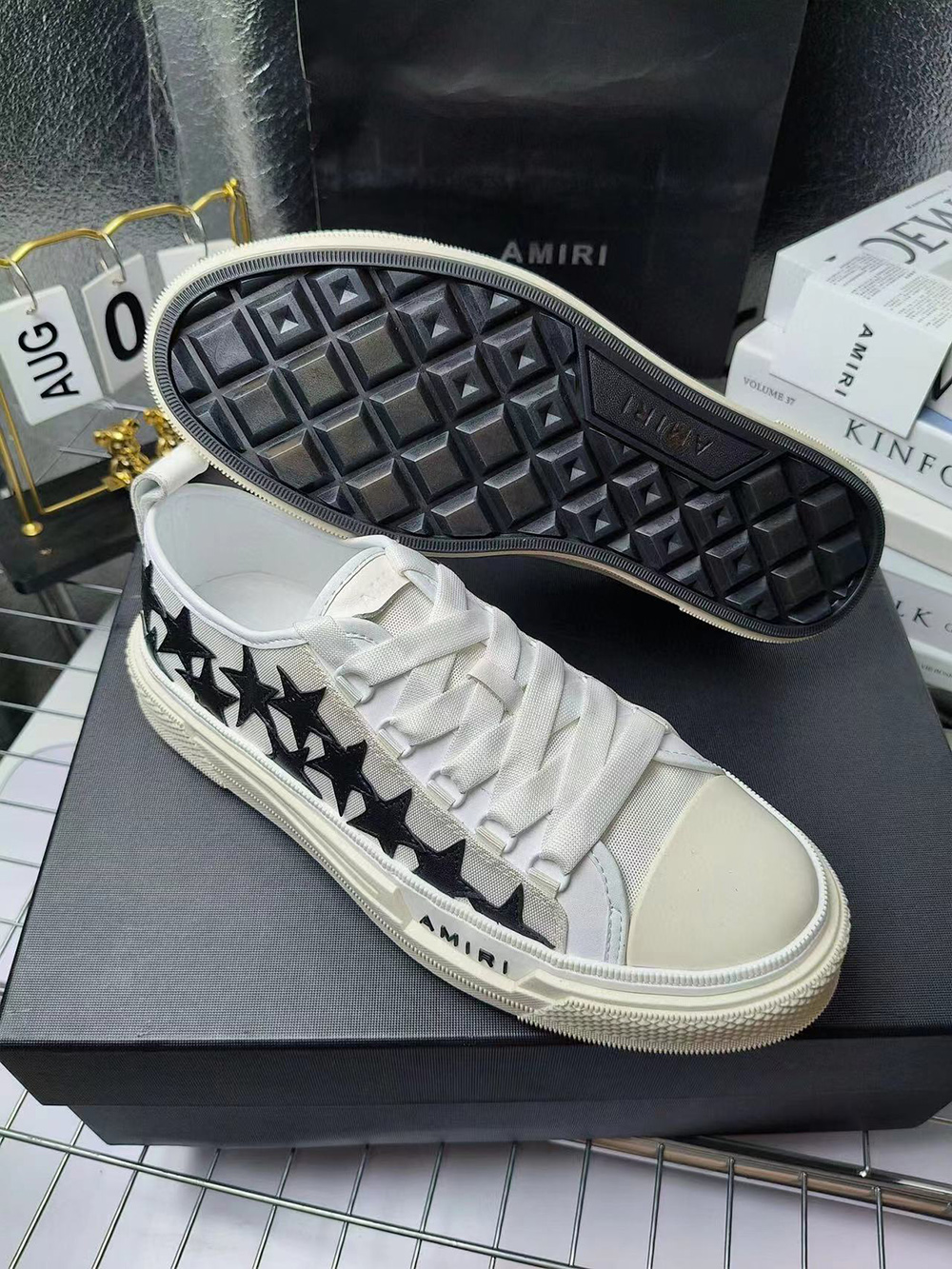 Amiri Stars Court Low ''White Black''