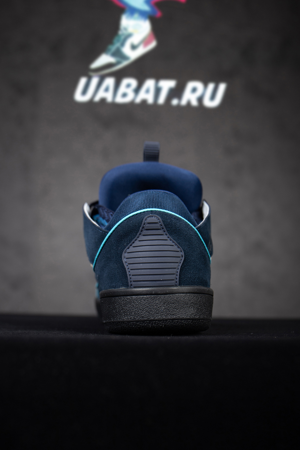 Lanvin Curb Sneakers 'Navy Blue Grey'
