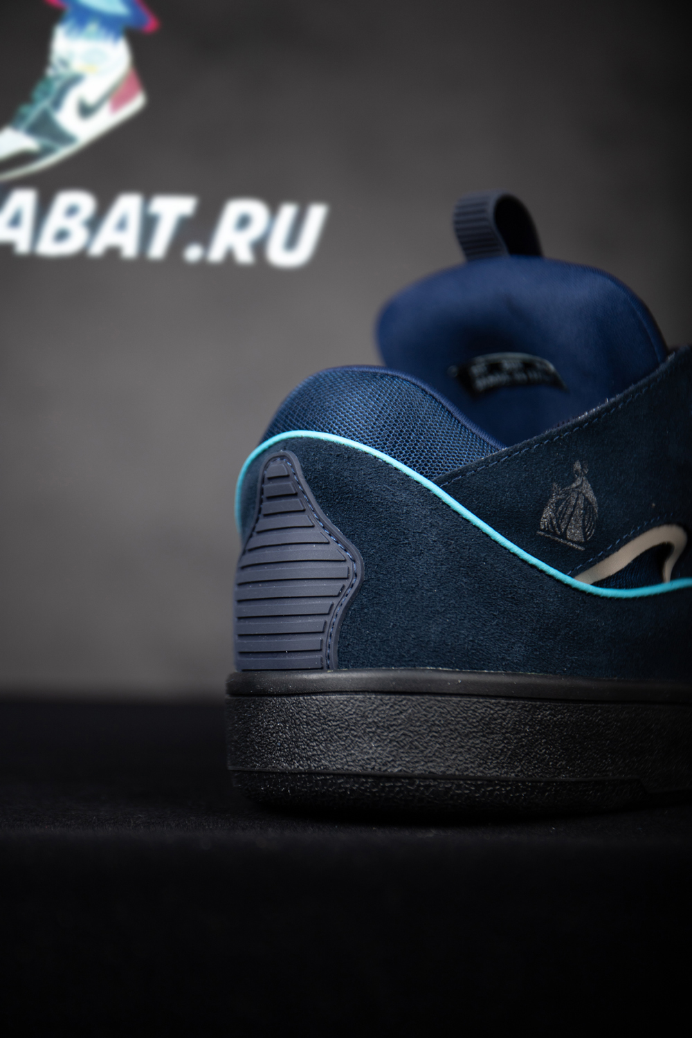 Lanvin Curb Sneakers 'Navy Blue Grey'