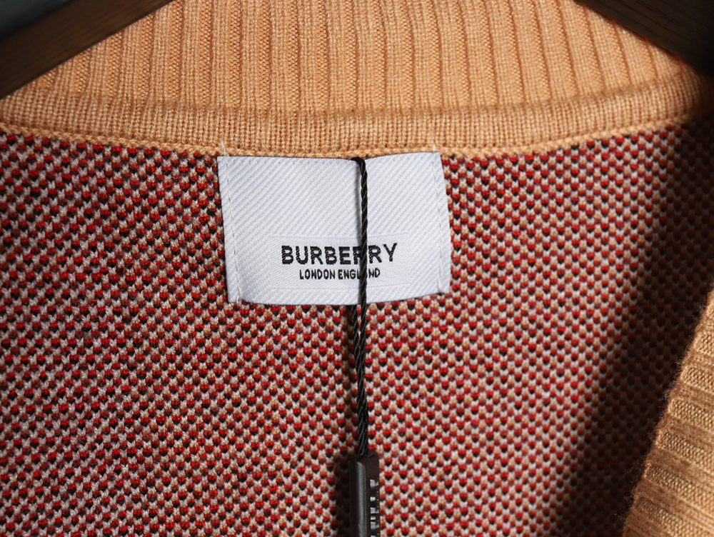 Burberry classic large plaid crew neck sweater