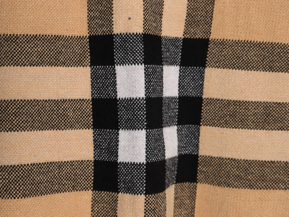 Burberry classic large plaid crew neck sweater