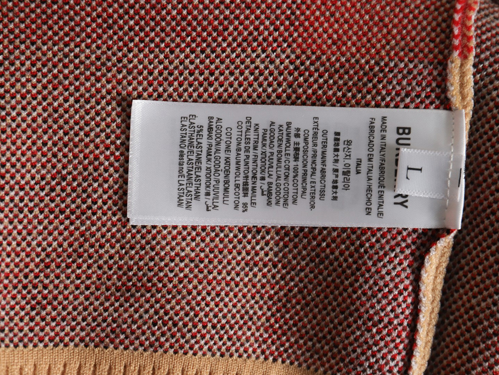 Burberry classic large plaid crew neck sweater