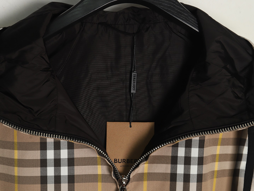 Burberry Check Reversible Hooded Jacket